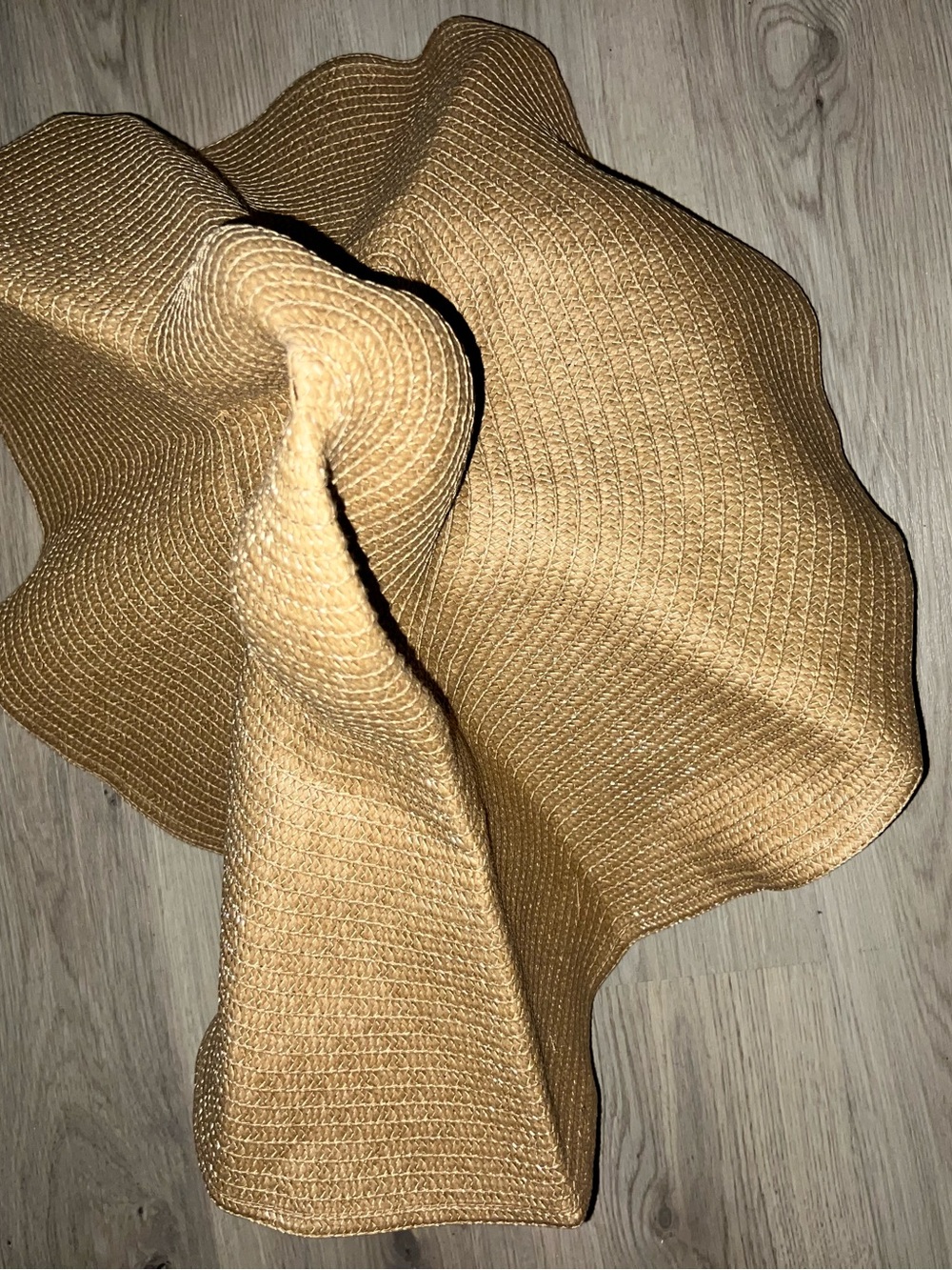 Tan Wide Brim Hat – 57cm